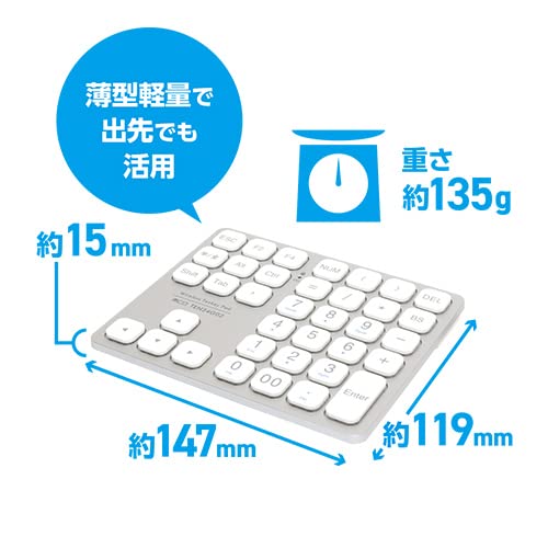 Amazon.co.jp: ミヨシ(Miyoshi) MCO Windows用 テンキー ワイヤレス